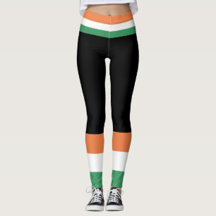 Leggings Fête du Père. Le drapeau d'Irlande.