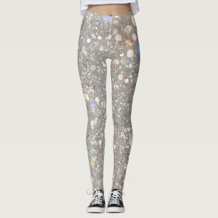 Leggings Fête Paillettes Blanches