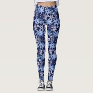 Leggings Fêtes de Noël Fête hiver Flamme de neige brillant