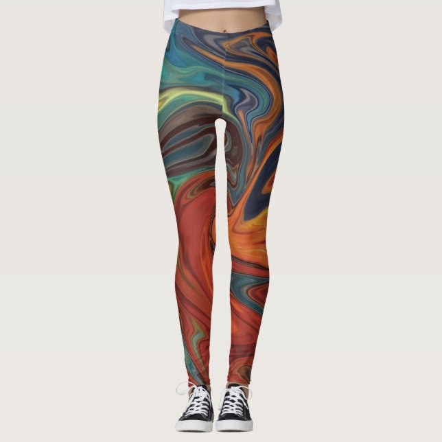 Leggings feu et glace (Devant)