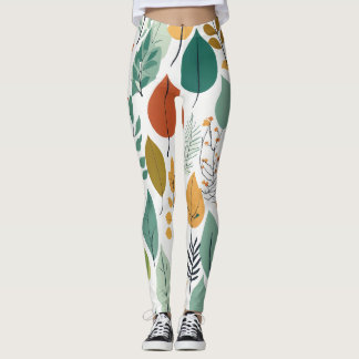 Leggings Feuille de couleur inspirée de la nature