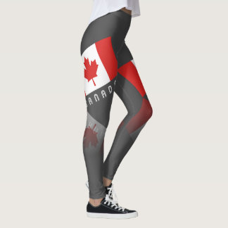 Leggings Feuille d'érable élégante Canada