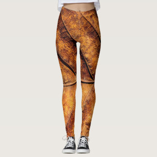 Leggings Feuille sèche : arrière - plan de texture naturell
