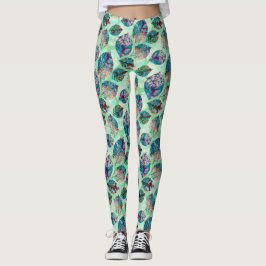Leggings Feuilles Colorées Pastel Fall