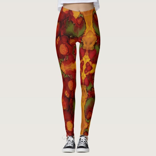 Leggings Feuilles d'automne (Devant)