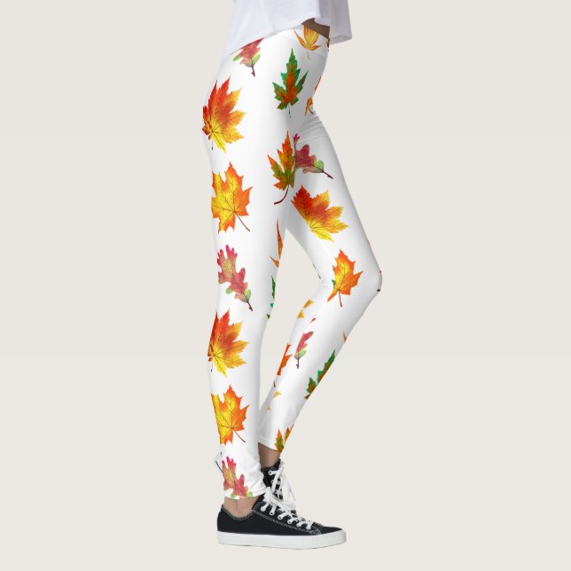 Leggings Feuilles d'automne multicolores (Droite)