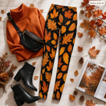 Feuilles d'automne sur fond noir