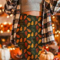 Feuilles de chêne d'automne tombent vertes