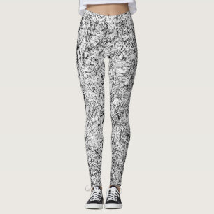 Leggings Feuilles de saules. L'art Abstrait de la nature