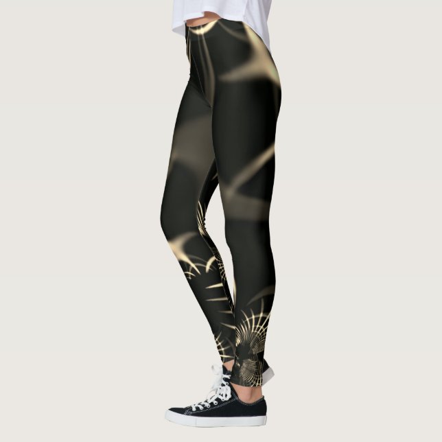 Leggings Feuilles d'herbe sèche ou d'épines tordues ? Coule (Gauche)