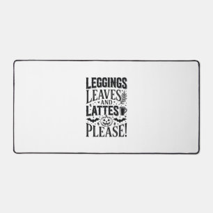 Leggings Feuilles Lattés Halloween Automne Café Cr