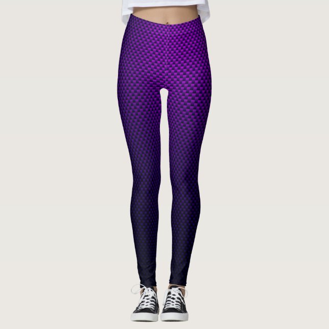Leggings Fibre de carbone violette (Devant)