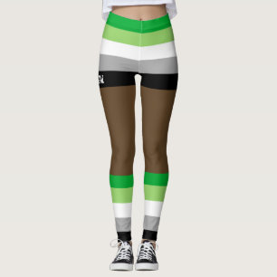 Leggings Fierté Aromantique Faux Shorts & Jambes