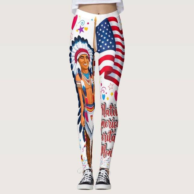 Leggings Fierté du Mois du patrimoine amérindien 1 (Devant)
