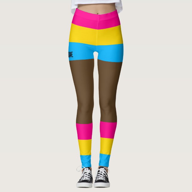 Leggings Fierté transexuelleFaux Shorts & Jambes (Devant)