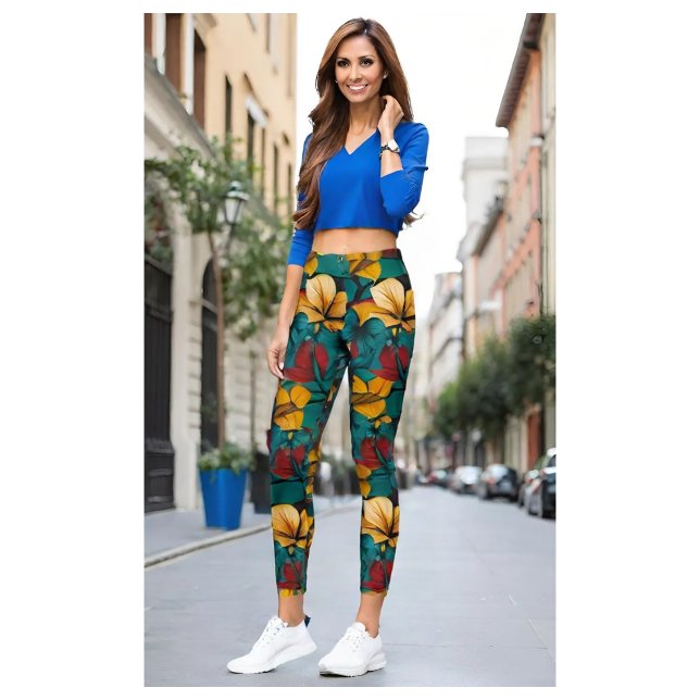 Leggings Fiesta florale (Créateur téléchargé)