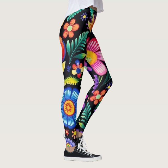 Leggings Fiesta Florale mexicaine (Droite)