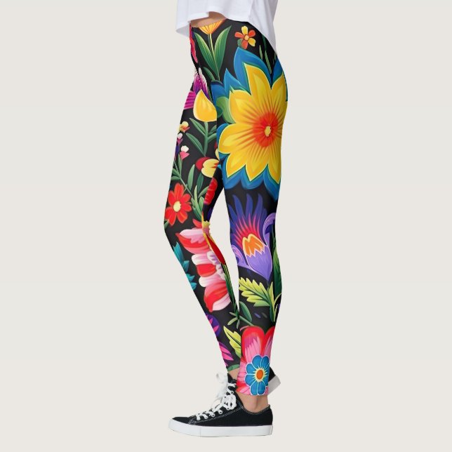 Leggings Fiesta Florale mexicaine (Gauche)
