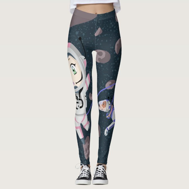 Leggings Fille Astéroïde (Devant)