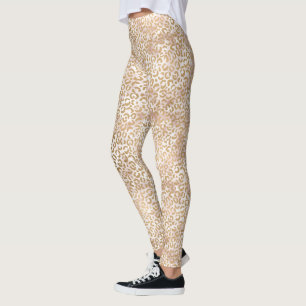 Leggings Fille Glam Gold Empreinte de léopard