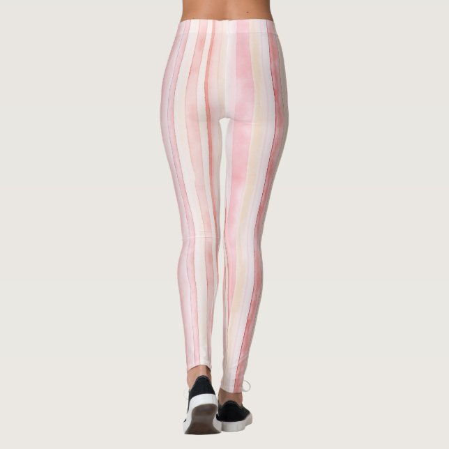 Leggings Fille Rose Blush Blancs (Dos)