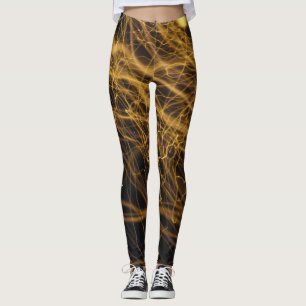 Leggings Film Grain : Abstrait Bokeh Trail