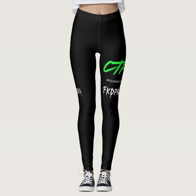 Leggings FKDPRSN "F*ck Depression" édition combat (Devant)