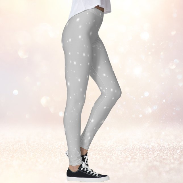 Leggings Flamme gris argenté (Créateur téléchargé)