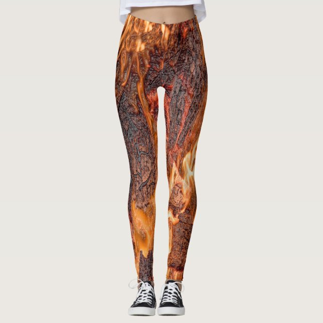 Leggings Flamme orange (Devant)