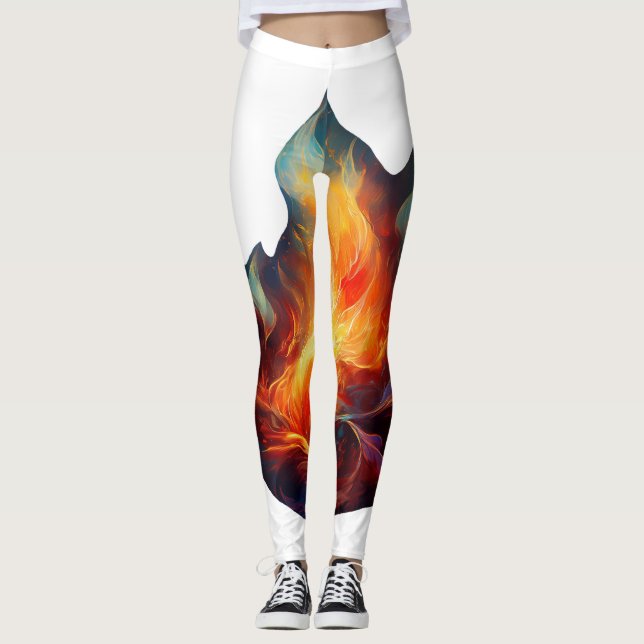 Leggings - Flammenarbeit (Vorderseite)