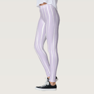 Leggings Flammes blanches blanches blanches polis Lilac