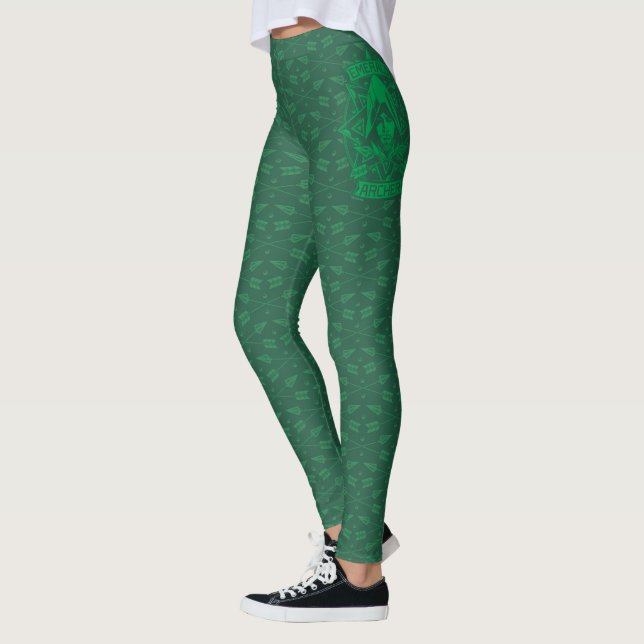 Leggings Flèche | Emerald Archer Graphic (Gauche)