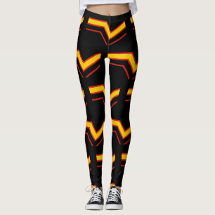 Leggings Flèches de drapeau de fierté en caoutchouc de Slip