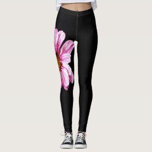 Leggings Fleur de chrysanthème lecnm