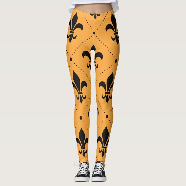 Leggings Fleur De Lis Motif (Devant)