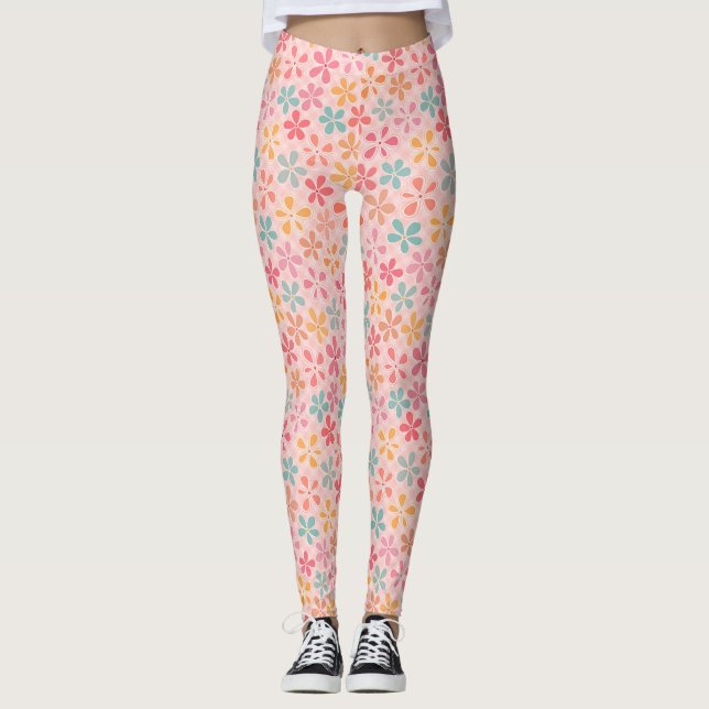 Leggings fleur de preppy (Devant)