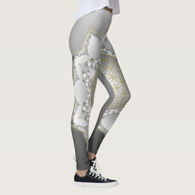 Leggings Fleur De Vie - Blossoms Mandala 1 (Droite)
