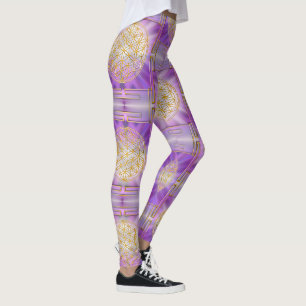 Leggings FLEUR DE VIE - Yantra motif sans fin