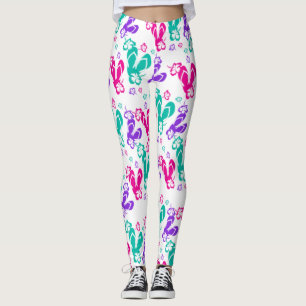 Leggings Fleur d'été Flip Flops
