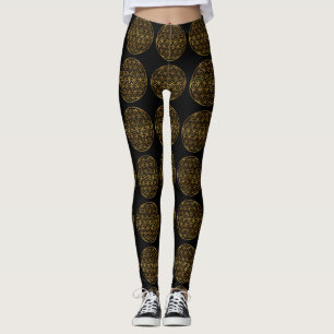Leggings Fleur d'or mousseux de la vie
