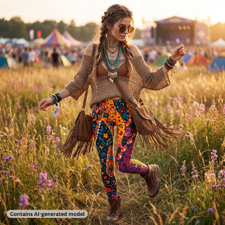 Leggings Fleur floral boho coloré paisley