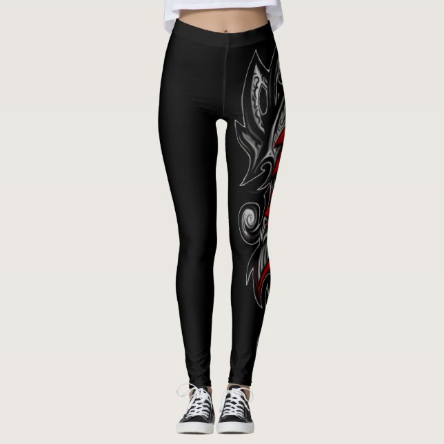 Leggings Fleur tribale (Devant)