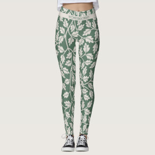 Leggings Fleur verte émeraude personnalisée avant le mariag