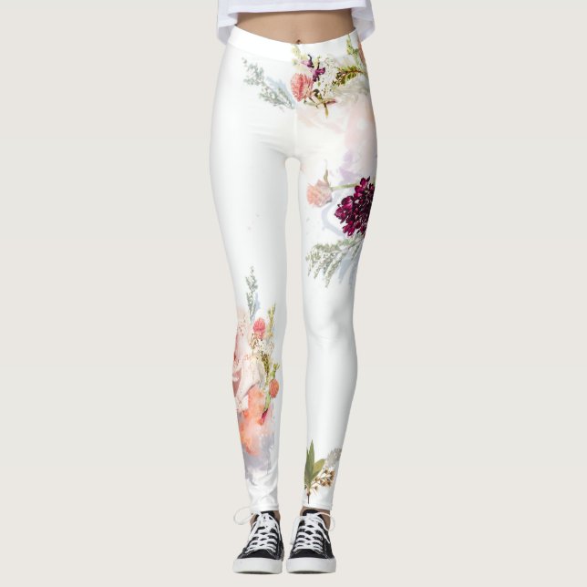 Leggings fleurs (Devant)