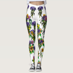 Leggings Fleurs