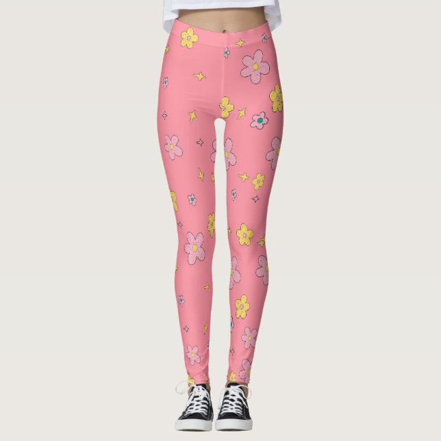 Leggings fleurs 2 (Devant)