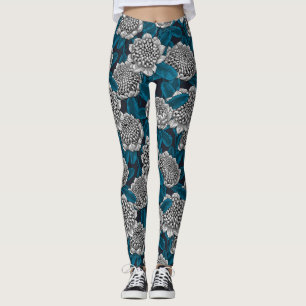 Leggings Fleurs blanches de waratah