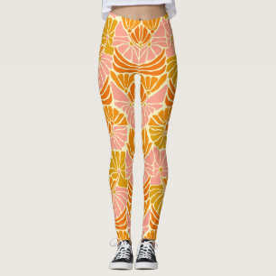 Leggings Fleurs colorées rétro
