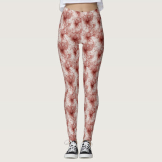 Leggings Fleurs dans le Voile de Scarlet