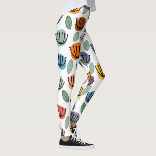 Leggings Fleurs de Coupe Scandi